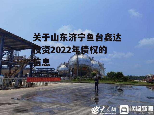 关于山东济宁鱼台鑫达投资2022年债权的信息