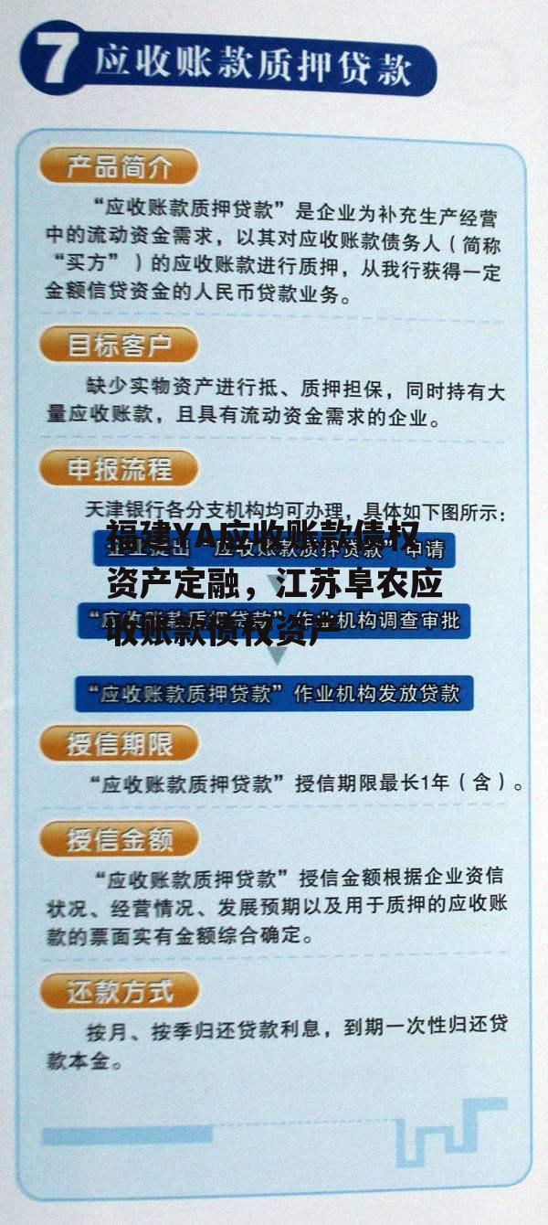 福建YA应收账款债权资产定融，江苏阜农应收账款债权资产