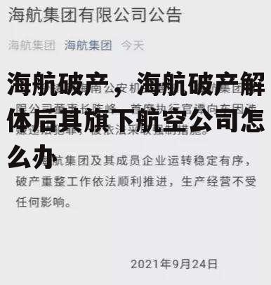 海航破产，海航破产解体后其旗下航空公司怎么办