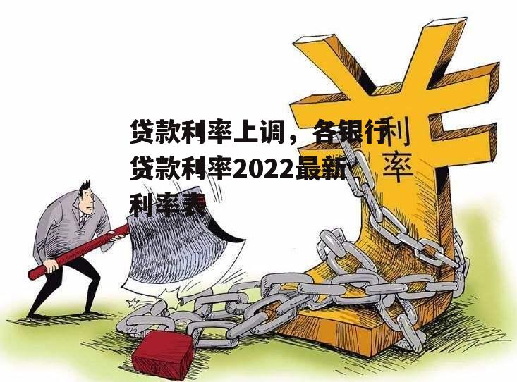 贷款利率上调，各银行贷款利率2022最新利率表