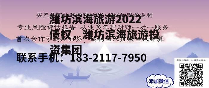 潍坊滨海旅游2022债权，潍坊滨海旅游投资集团