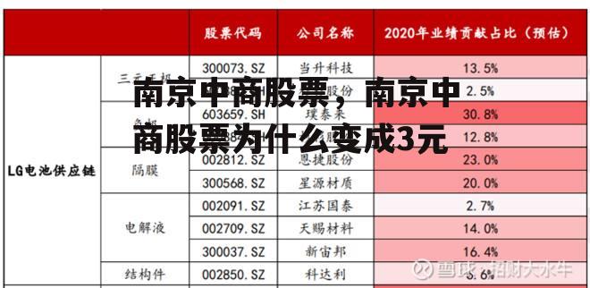 南京中商股票，南京中商股票为什么变成3元