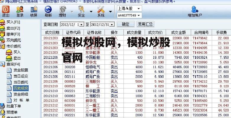 模拟炒股网，模拟炒股官网