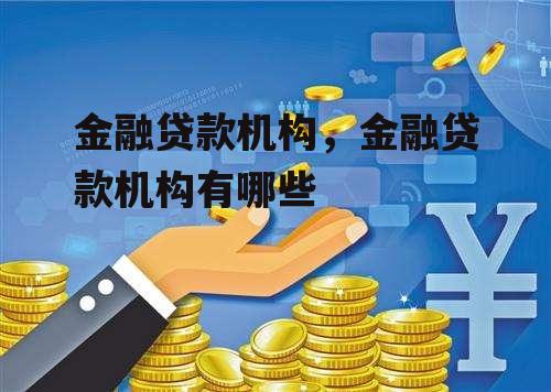 金融贷款机构，金融贷款机构有哪些