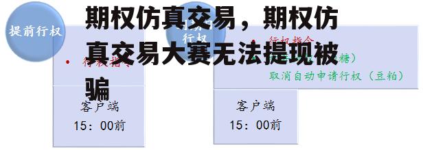 期权仿真交易，期权仿真交易大赛无法提现被骗