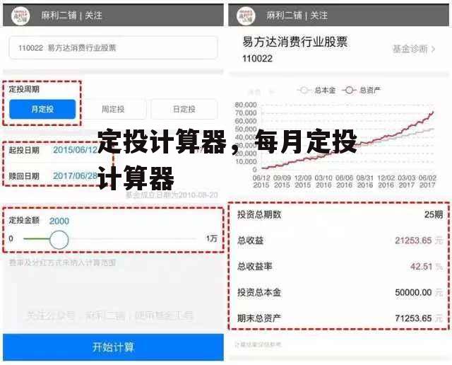 定投计算器，每月定投计算器