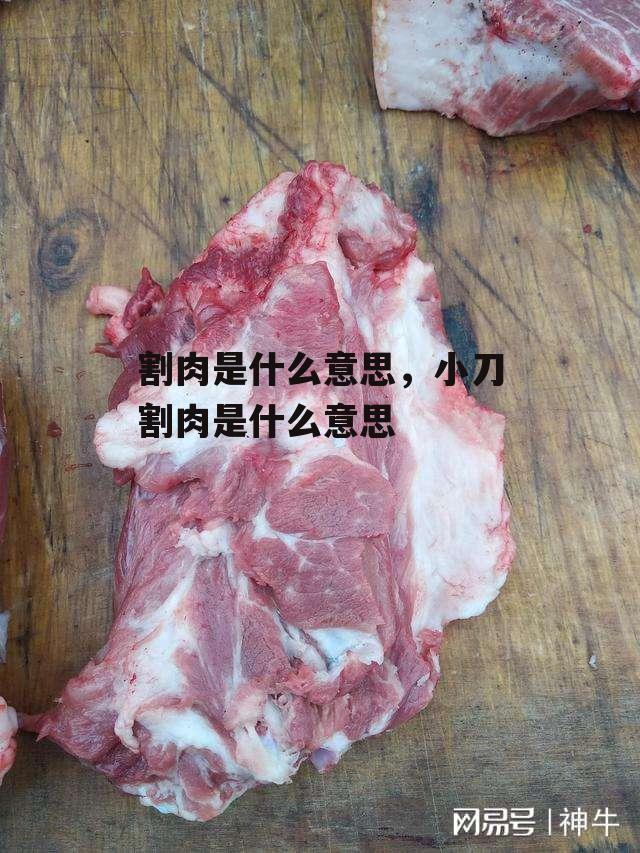 割肉是什么意思，小刀割肉是什么意思