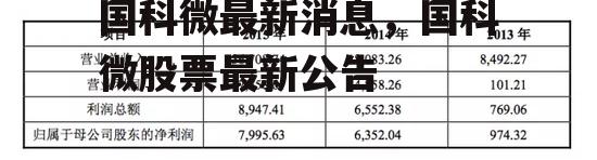 国科微最新消息，国科微股票最新公告