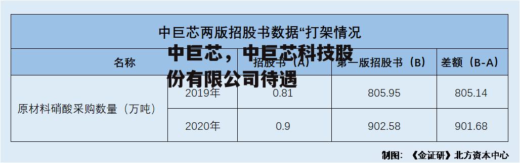 中巨芯，中巨芯科技股份有限公司待遇