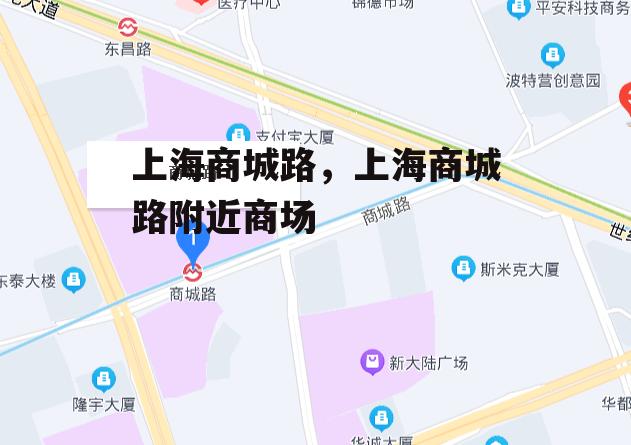 上海商城路，上海商城路附近商场