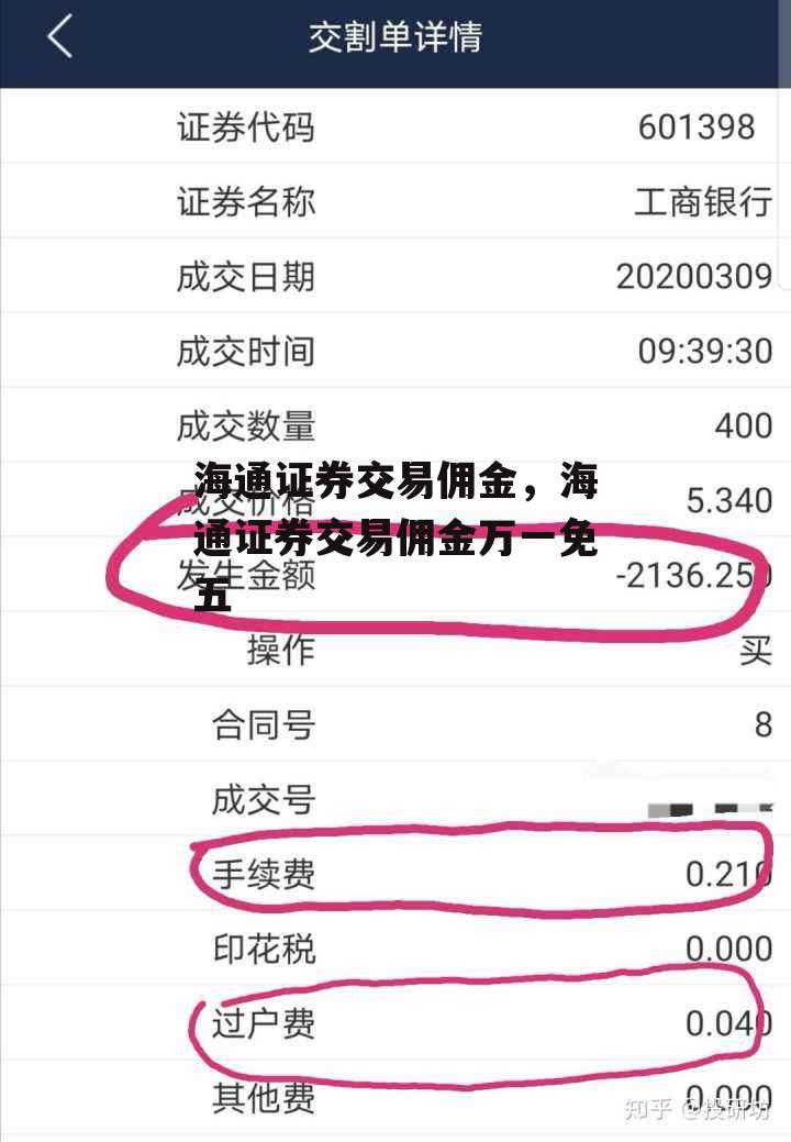 海通证券交易佣金，海通证券交易佣金万一免五