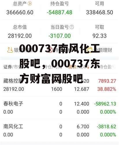 000737南风化工股吧，000737东方财富网股吧