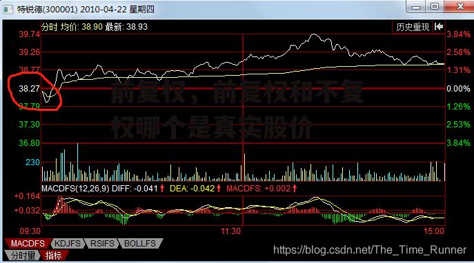 前复权，前复权和不复权哪个是真实股价