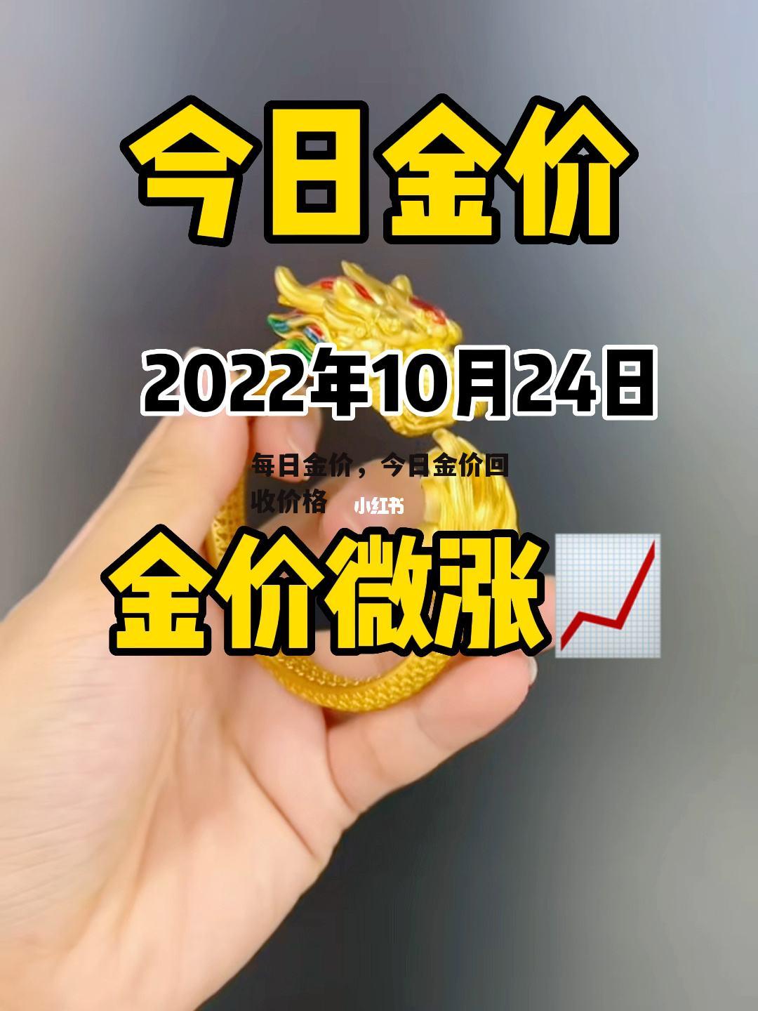 每日金价，今日金价回收价格