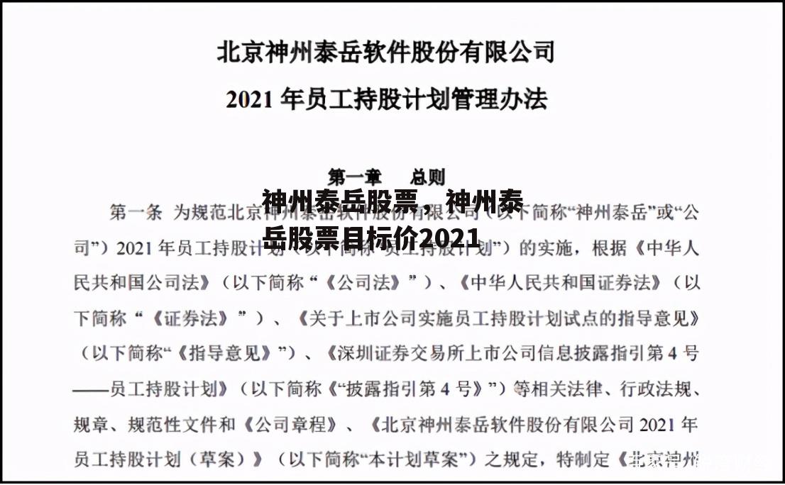 神州泰岳股票，神州泰岳股票目标价2021