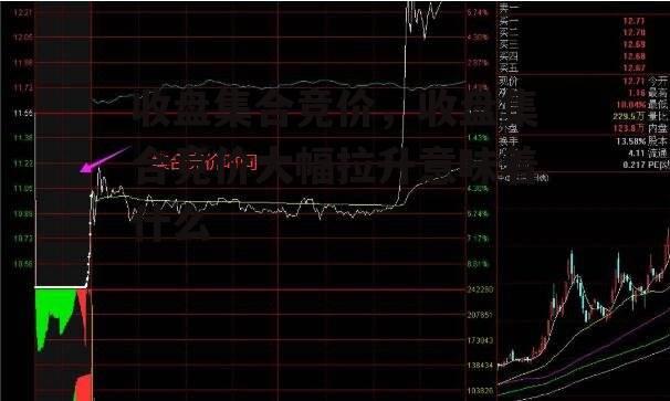 收盘集合竞价，收盘集合竞价大幅拉升意味着什么