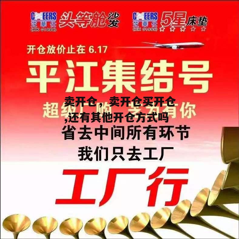 卖开仓，卖开仓买开仓,还有其他开仓方式吗