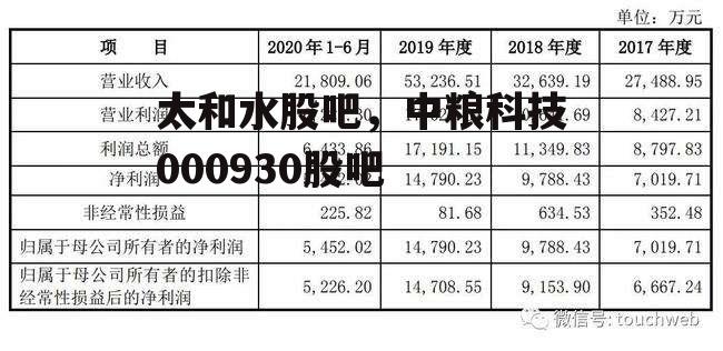 太和水股吧，中粮科技000930股吧