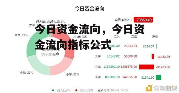 今日资金流向，今日资金流向指标公式