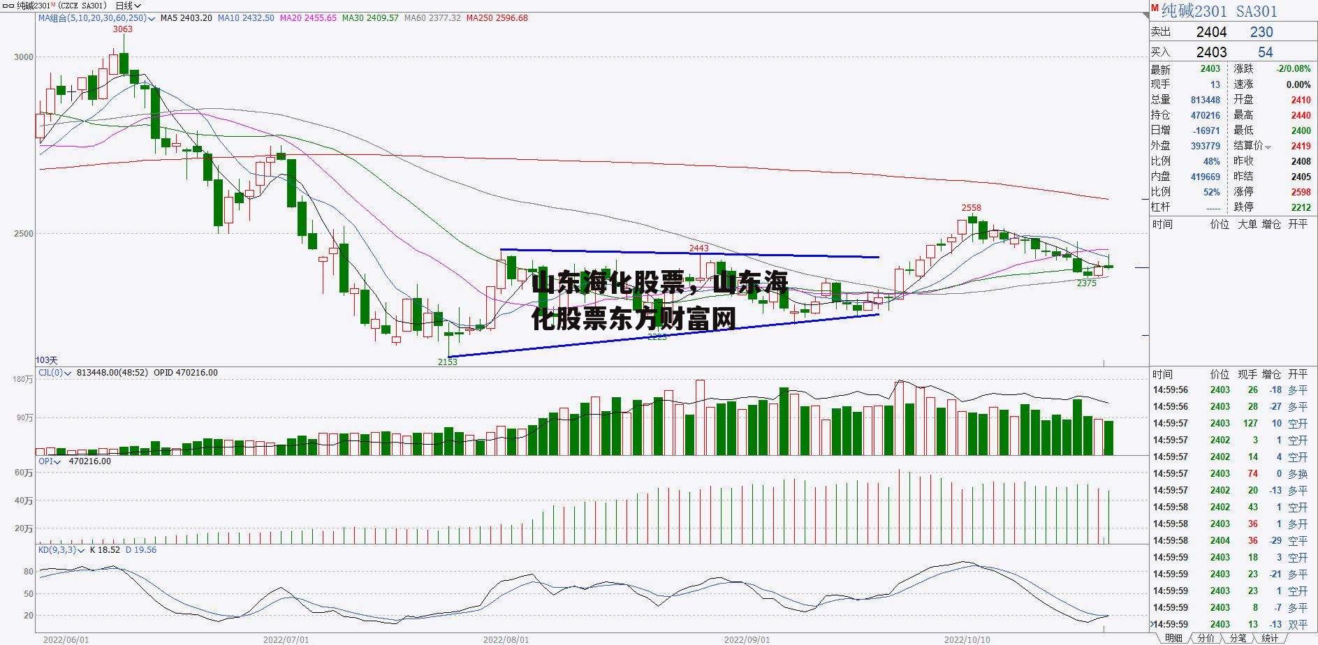 山东海化股票，山东海化股票东方财富网