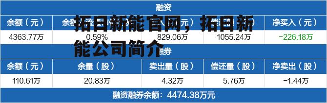 拓日新能官网，拓日新能公司简介