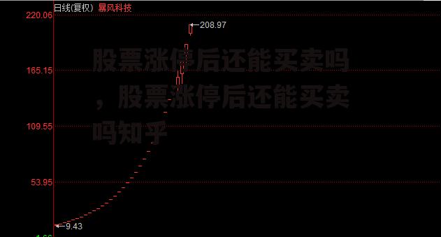 股票涨停后还能买卖吗，股票涨停后还能买卖吗知乎