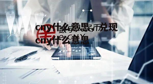 cny什么意思，兑现cny什么意思