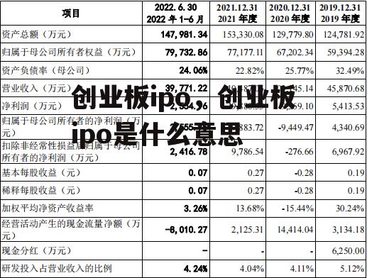 创业板ipo，创业板ipo是什么意思