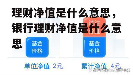 理财净值是什么意思，银行理财净值是什么意思