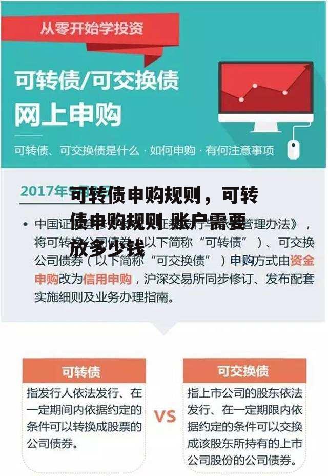 可转债申购规则，可转债申购规则 账户需要放多少钱