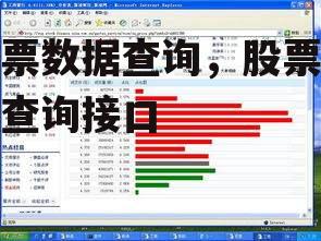 股票数据查询，股票数据查询接口
