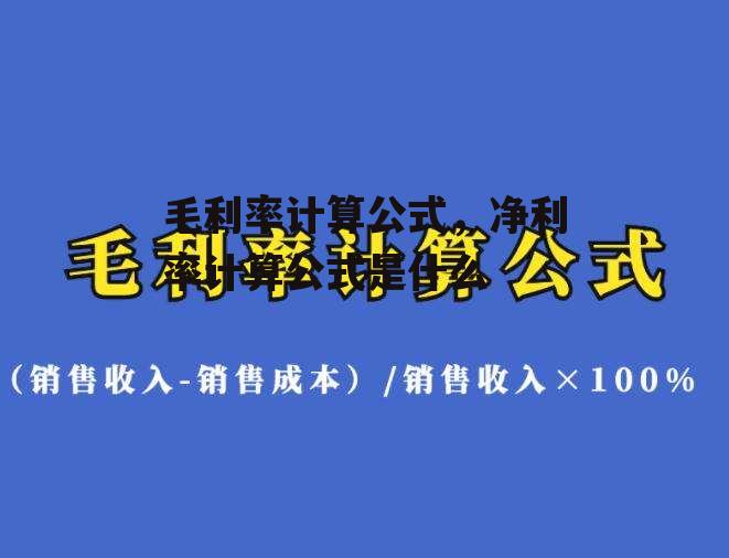 毛利率计算公式，净利率计算公式是什么