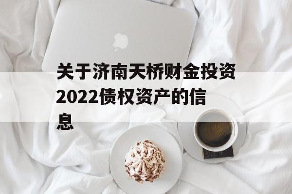 关于济南天桥财金投资2022债权资产的信息