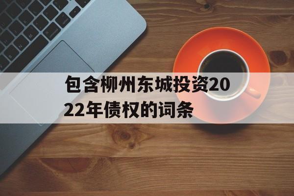 包含柳州东城投资2022年债权的词条