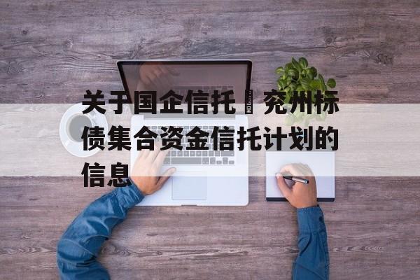 关于国企信托–兖州标债集合资金信托计划的信息