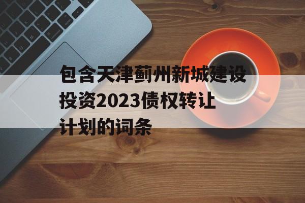 包含天津蓟州新城建设投资2023债权转让计划的词条