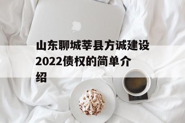 山东聊城莘县方诚建设2022债权的简单介绍