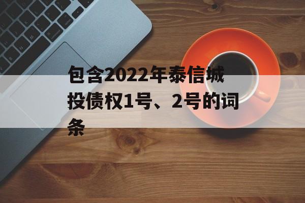 包含2022年泰信城投债权1号、2号的词条