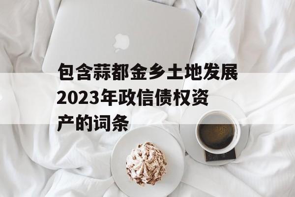 包含蒜都金乡土地发展2023年政信债权资产的词条