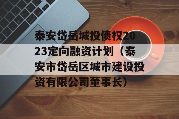 泰安岱岳城投债权2023定向融资计划（泰安市岱岳区城市建设投资有限公司董事长）