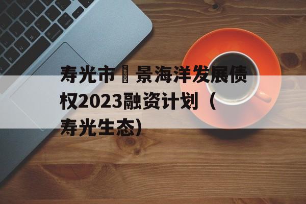 寿光市昇景海洋发展债权2023融资计划（寿光生态）