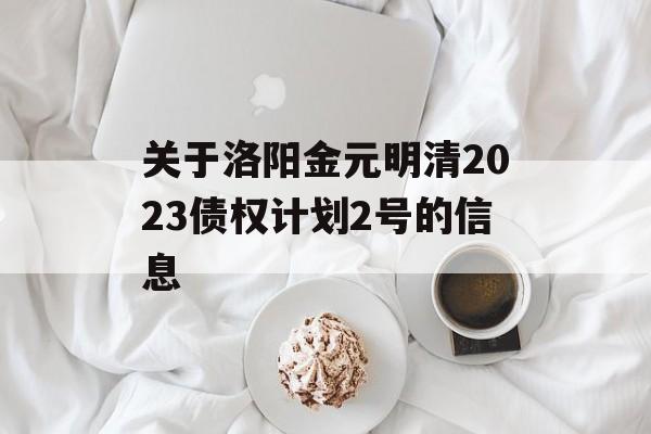 关于洛阳金元明清2023债权计划2号的信息