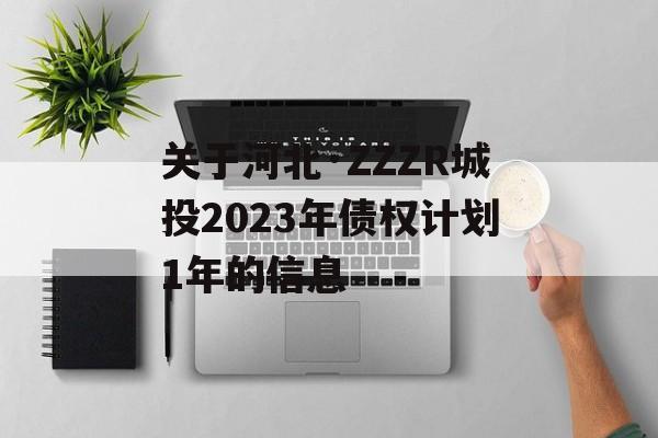 关于河北·ZZZR城投2023年债权计划1年的信息