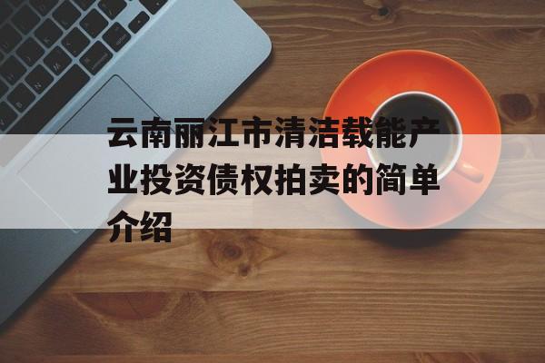 云南丽江市清洁载能产业投资债权拍卖的简单介绍