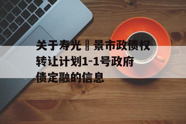 关于寿光昇景市政债权转让计划1-1号政府债定融的信息