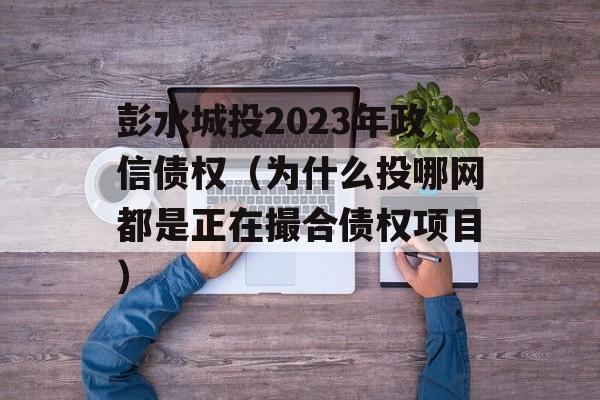 彭水城投2023年政信债权（为什么投哪网都是正在撮合债权项目）