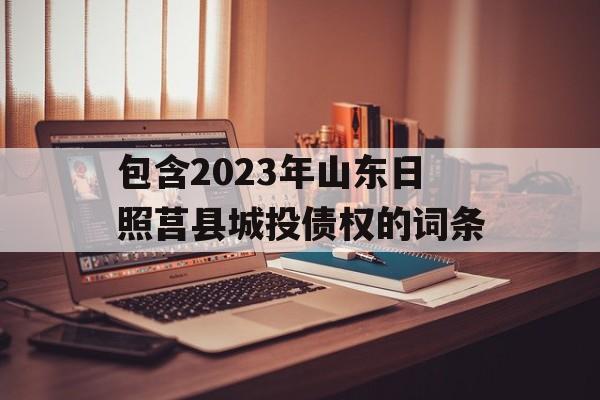 包含2023年山东日照莒县城投债权的词条