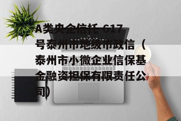 A类央企信托-617号泰州市地级市政信（泰州市小微企业信保基金融资担保有限责任公司）