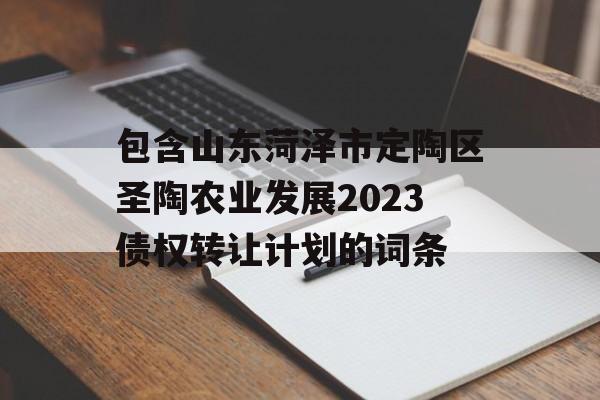 包含山东菏泽市定陶区圣陶农业发展2023债权转让计划的词条