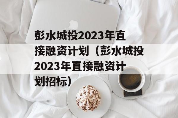 彭水城投2023年直接融资计划（彭水城投2023年直接融资计划招标）